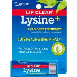 Lysine Lip clear + Cold Sore Treatment - 0.25 oz | Rite Aid