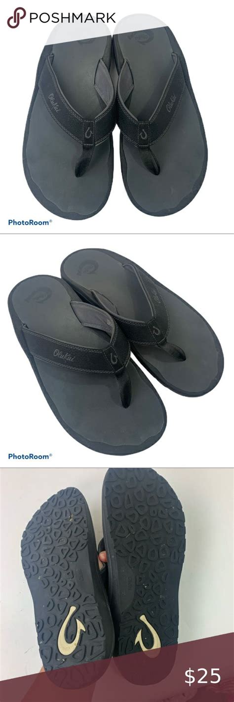 Olukai mens flip flops black sz 13 | Mens flip flops, Olukai, Flip flop sandals