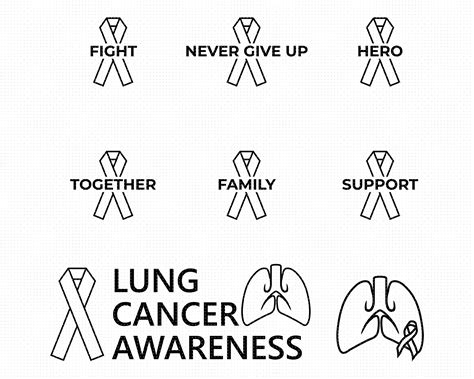 Lung Cancer Awareness Symbol