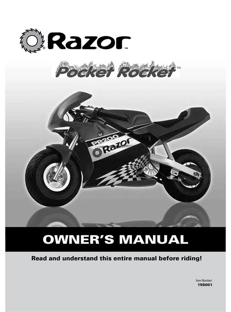 RAZOR POCKET ROCKET 155001 OWNER'S MANUAL Pdf Download | ManualsLib