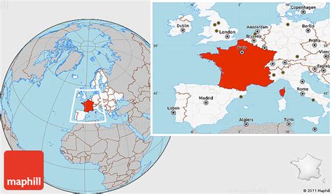 France On World Map – Topographic Map of Usa with States