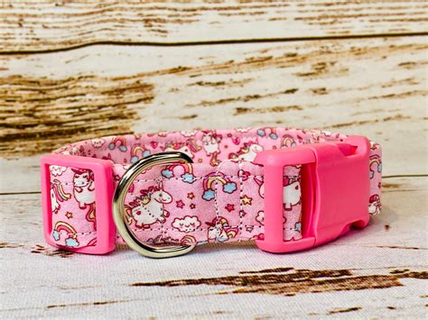 Chubby unicorn dog collar, unicorns, pink dog collar, girl dog collar ...