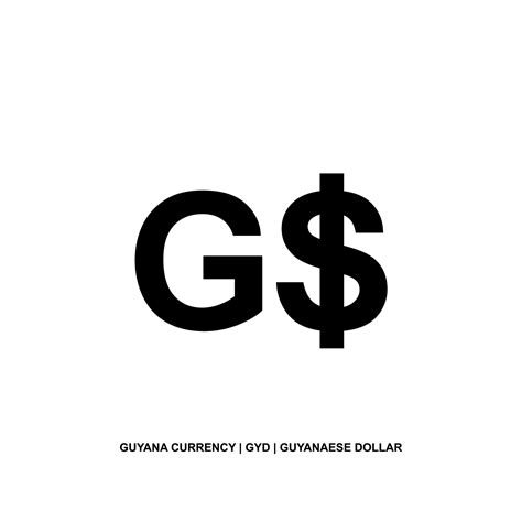 Guyana Currency, Guyanaese Dollar Icon, GYD Sign. Vector Illustration ...