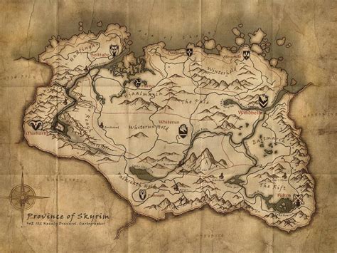 Skyrim Map - Over 25 Different Maps of Skyrim to Map Out Your Journey | Biblioteca de alejandria ...