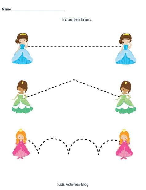 10 Pretty Printable Preschool Princess Worksheets | Kids Activities ...