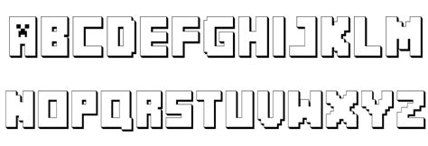 12 Minecraft Block Font Images - Minecraft Letters Font, Minecraft ...