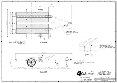 Motorbike Trailer Plans | Motorcycle trailer, Trailer plans, Motorbikes