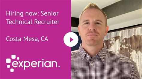 Hiring now: Senior Technical Recruiter Costa Mesa, CA - YouTube