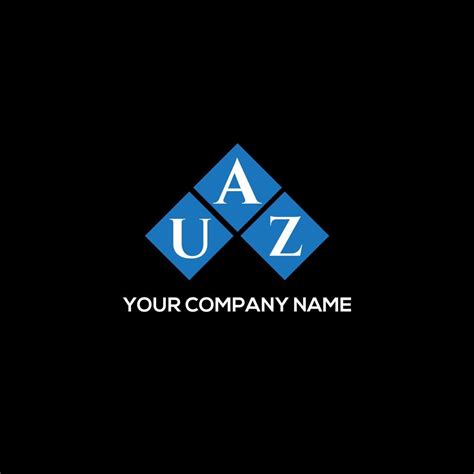 UAZ letter logo design on BLACK background. UAZ creative initials ...