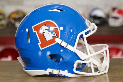 Denver Broncos Riddell Speed Authentic Helmet - 1975-1996 Throwback – Green Gridiron, Inc.