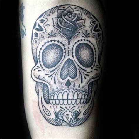 100 Stunning Sugar Skull Tattoo Designs for Men [2024 Guide] | Sugar ...