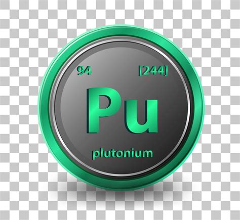 Plutonium chemical element 2594012 Vector Art at Vecteezy