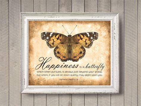 Happiness is a Butterfly photographic print Inspirational