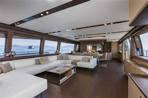 Main Deck #Design - Ferretti #Yachts 960 on display at the # ...