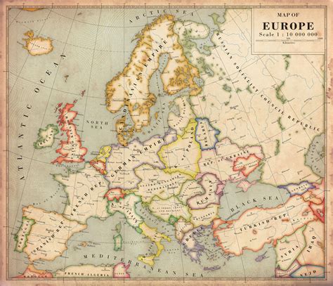 Alternate History Map of Europe by Regicollis on DeviantArt