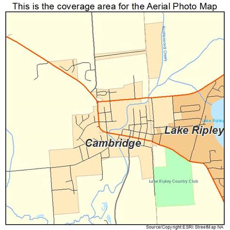 Aerial Photography Map of Cambridge, WI Wisconsin