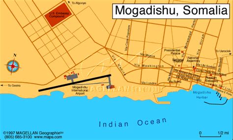 Mogadishu Somalia Tourist Map - Mogadishu SOmalia • mappery