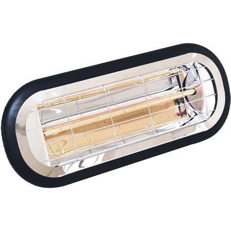 Hanover 16.5'' Electric 1500W Halogen Heat Lamp with Ceiling/Wall-Mount ...