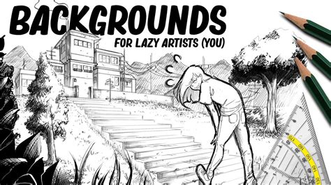 How to draw Backgrounds | Tutorial | DrawlikeaSir - YouTube