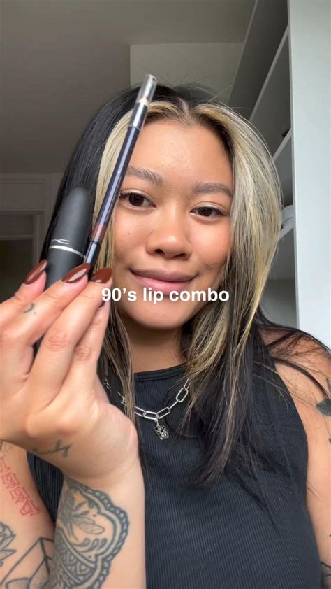 90’s lip combo! [Video] in 2024 | Lip liner, Lip colors, Grunge makeup