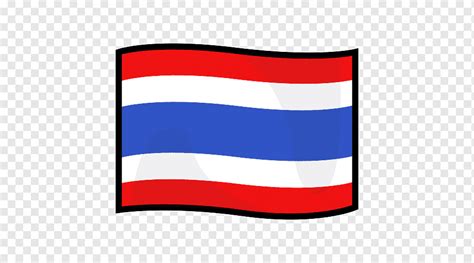 Flag of Thailand Emoji Regional Indicator Symbol, flag of thailand, flag, rectangle, sticker png ...