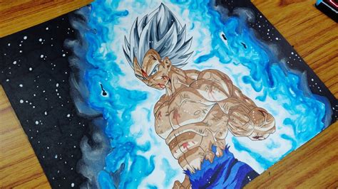 DRAWING VEGETA MASTERED ULTRA INSTINCT - YouTube