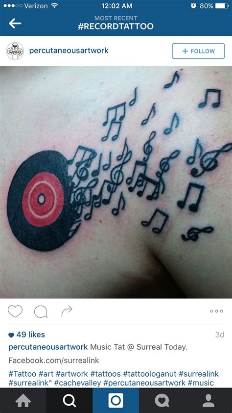 Record tattoo I would like something similar Music Tattoos, Pretty Designs, Music Art, I Tattoo ...