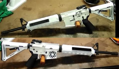 PSA AR-15 Build with a Stormtrooper Cerakote Paint Job : r/Firearms