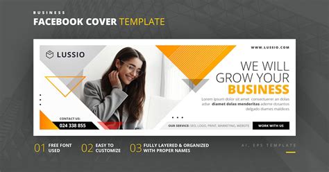 Business Facebook Cover Template by youwes on Envato Elements