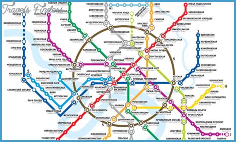 Moscow Metro Map - TravelsFinders.Com