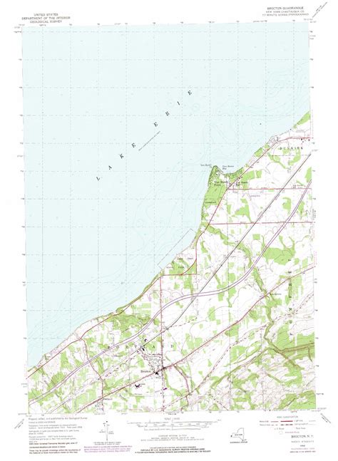 Brocton topographic map, NY - USGS Topo Quad 42079d4