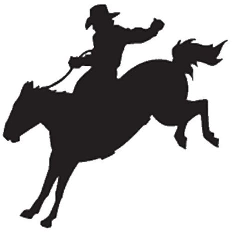 Bucking Horse Silhouette at GetDrawings | Free download