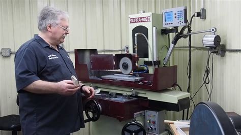 Truing and dressing a diamond wheel on the surface grinder. - YouTube