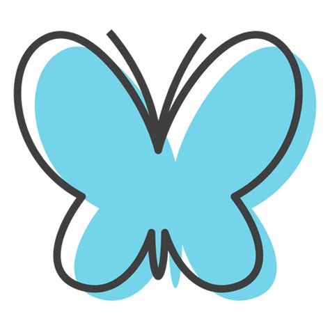 Blue butterfly insects colors - Transparent PNG & SVG vector file