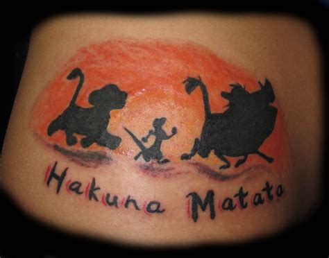 Hakuna Matata Tattoos Designs, Ideas and Meaning | Tattoos For You