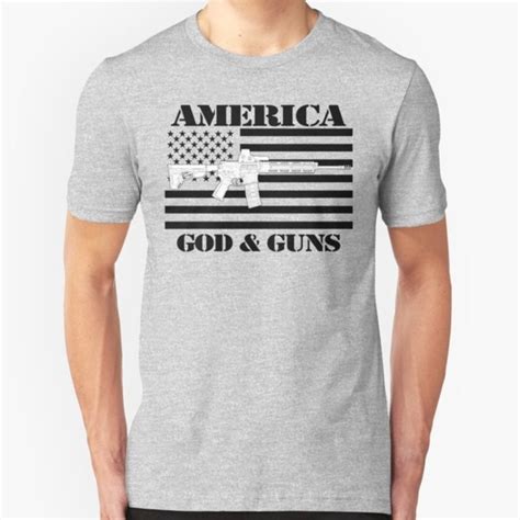 'God and Guns ' Essential T-Shirt by Patriot76 | Shirts, Mens tshirts ...