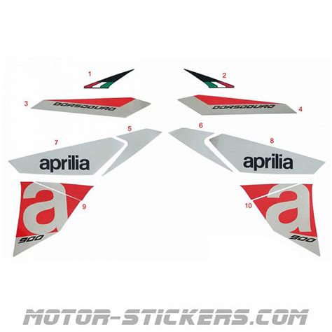 Aprilia Dorsoduro 900 2017 decals