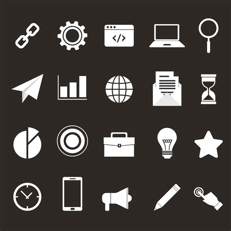 Free White Business Icons