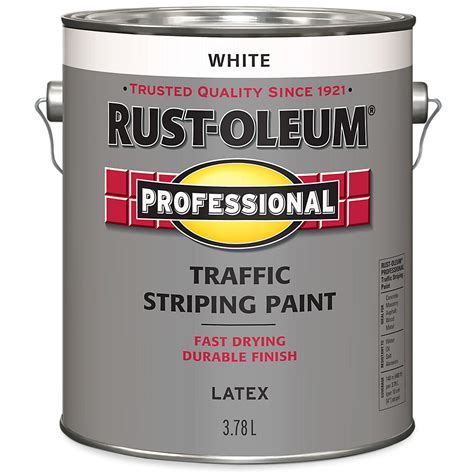 Traffic Striping Paint In White, 3.78 L