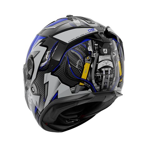 Shark Spartan Gt Carbon Urikan Helmet Blue HE7012EDBW Full Face Helmets ...