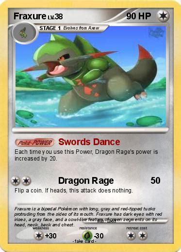 Pokémon Fraxure 2 2 - Swords Dance - My Pokemon Card