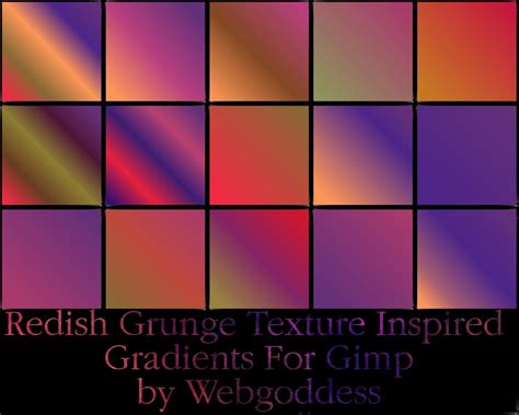 Reddish...Inspired Gradients by webgoddess on DeviantArt