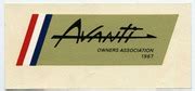avanti_owners_association_decal_1967 : Gerard Arthus : Free Download, Borrow, and Streaming ...