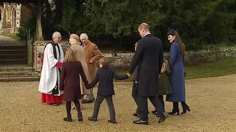 Royal Family members arrive at Sandringham church for traditional ...