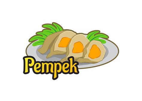 Palembang's pempek vector logo template. Vector illustration 5218447 ...