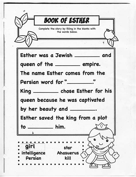 Printable Bible Worksheets Pdf