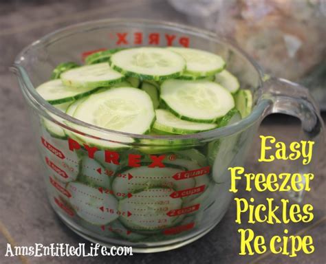 Easy Freezer Pickles Recipe