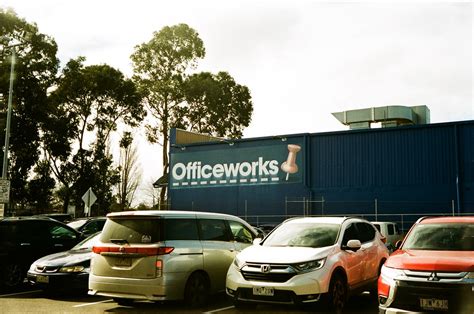 Sign: Officeworks; 2018 Parking Lot | Camera: Smena 8 Film: … | Flickr