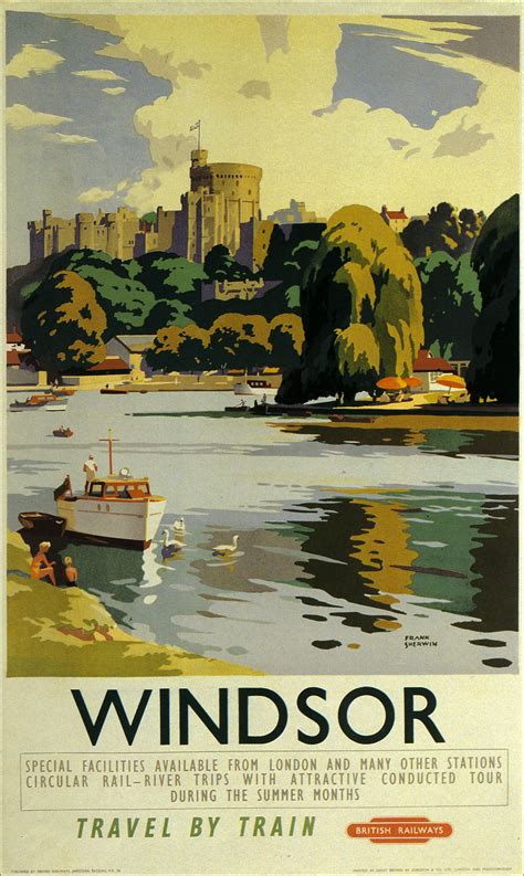 GB, Windsor 1 | Travel posters, Vintage travel posters, Railway posters