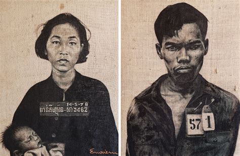 On Burlap, Em Riem Paints the Tormented Faces of Tuol Sleng - The Cambodia Daily